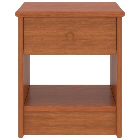 vidaXL Comodino Marrone Miele 35x30x40 cm in Legno Massello di Pino
