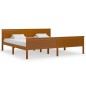 vidaXL Giroletto Marrone Miele in Legno Massello di Pino 200x200 cm