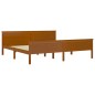 vidaXL Giroletto Marrone Miele in Legno Massello di Pino 200x200 cm