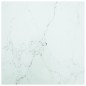 vidaXL Piano Tavolo Bianco 70x70 cm 6 mm Vetro Temperato Aspetto Marmo vidaXL Piano Tavolo Bianco 70x70 cm 6 mm Vetro Temperato Aspetto Marmo
