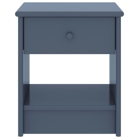 vidaXL Comodino Grigio Chiaro 35x30x40 cm in Legno Massello di Pino