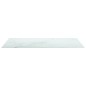 vidaXL Piano per Tavolo Bianco 100x62cm 8mm in Vetro Aspetto Marmo 
