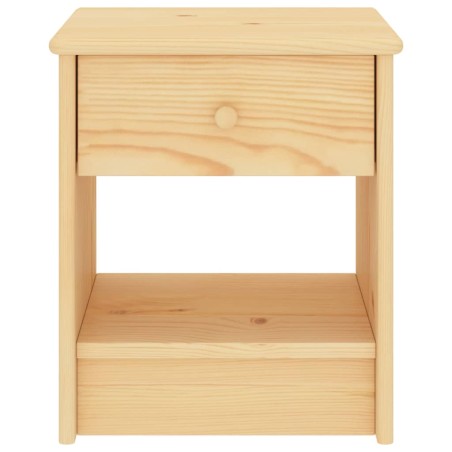 vidaXL Comodino Legno Chiaro 35x30x40 cm in Legno Massello di Pino