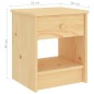 vidaXL Comodino Legno Chiaro 35x30x40 cm in Legno Massello di Pino vidaXL Comodino Legno Chiaro 35x30x40 cm in Legno Massello di Pino