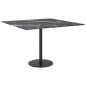 vidaXL Piano Tavolo Nero 60x60 cm 6mm in Vetro Temperato Aspetto Marmo vidaXL Piano Tavolo Nero 60x60 cm 6mm in Vetro Temperato Aspetto Marmo