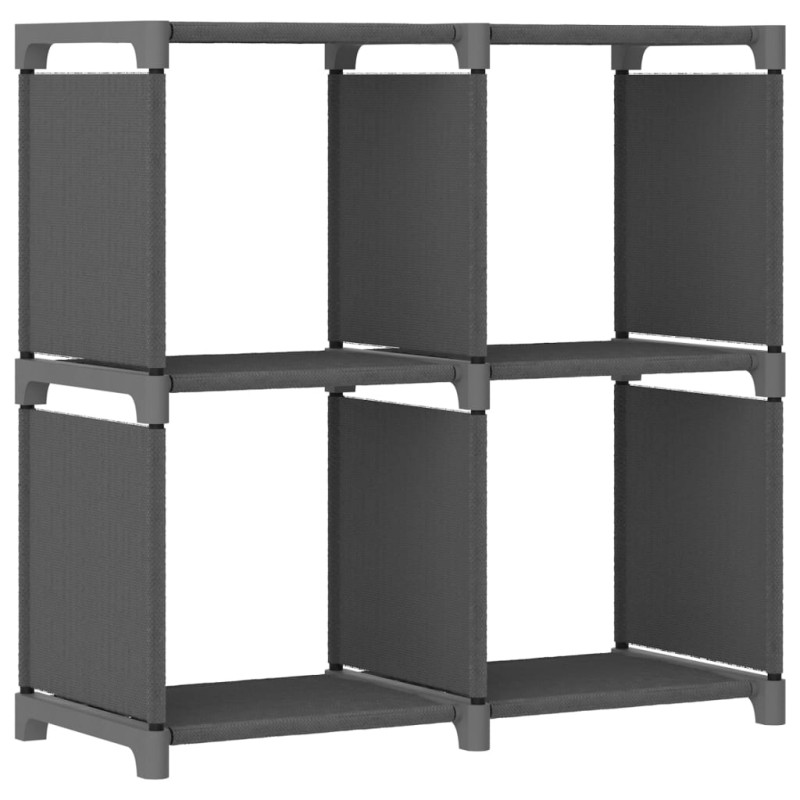vidaXL Mensola con 4 Vani a Cubo Grigia 69x30x72,5 cm in Tessuto vidaXL Mensola con 4 Vani a Cubo Grigia 69x30x72,5 cm in Tessuto