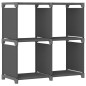 vidaXL Mensola con 4 Vani a Cubo Grigia 69x30x72,5 cm in Tessuto vidaXL Mensola con 4 Vani a Cubo Grigia 69x30x72,5 cm in Tessuto