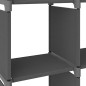 vidaXL Mensola con 4 Vani a Cubo Grigia 69x30x72,5 cm in Tessuto vidaXL Mensola con 4 Vani a Cubo Grigia 69x30x72,5 cm in Tessuto