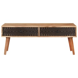 vidaXL Tavolino da Caffè 100x50x39 cm in Legno Massello di Acacia