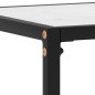 vidaXL Tavolo Consolle Bianco 120x35x75 cm in Vetro Temperato vidaXL Tavolo Consolle Bianco 120x35x75 cm in Vetro Temperato