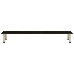 vidaXL Mobile Porta TV Nero 140x35x17 cm in Vetro Temperato