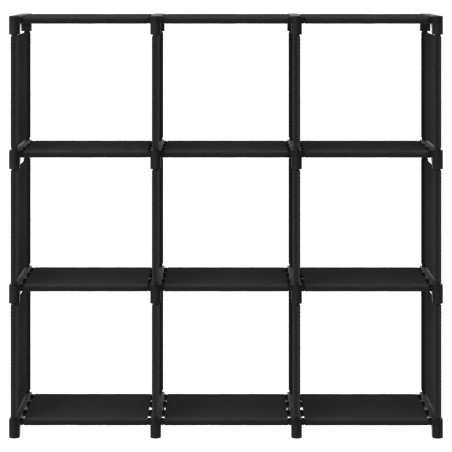 vidaXL Mensola con 9 Vani a Cubo Grigia 103x30x107,5 cm in Tessuto