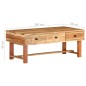 vidaXL Tavolino da Caffè 100x50x40 cm in Legno Massello di Acacia vidaXL Tavolino da Caffè 100x50x40 cm in Legno Massello di Acacia
