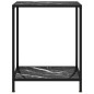 vidaXL Tavolo Consolle Nero 60x35x75 cm in Vetro Temperato vidaXL Tavolo Consolle Nero 60x35x75 cm in Vetro Temperato