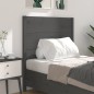 Testiera per Letto Grigia 96x4x100 cm in Legno Massello di Pino Testiera per Letto Grigia 96x4x100 cm in Legno Massello di Pino
