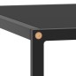 vidaXL Tavolino da Salotto Nero con Vetro Nero 80x80x35 cm vidaXL Tavolino da Salotto Nero con Vetro Nero 80x80x35 cm