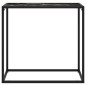 vidaXL Tavolo Consolle Nero 80x35x75 cm in Vetro Temperato vidaXL Tavolo Consolle Nero 80x35x75 cm in Vetro Temperato