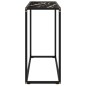 vidaXL Tavolo Consolle Nero 80x35x75 cm in Vetro Temperato vidaXL Tavolo Consolle Nero 80x35x75 cm in Vetro Temperato