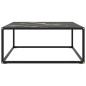 vidaXL Tavolino da Salotto Nero con Vetro Marmo Nero 80x80x35 cm vidaXL Tavolino da Salotto Nero con Vetro Marmo Nero 80x80x35 cm