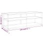 vidaXL Mobile Porta TV Nero con Vetro Marmo Bianco 120x40x40 cm vidaXL Mobile Porta TV Nero con Vetro Marmo Bianco 120x40x40 cm