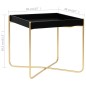 vidaXL Tavolino Laterale Nero e Oro 38x38x38,5 cm in MDF vidaXL Tavolino Laterale Nero e Oro 38x38x38,5 cm in MDF