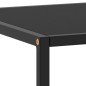 vidaXL Tavolino da Salotto Nero con Vetro Nero 120x50x35 cm 