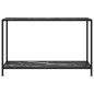 vidaXL Tavolo Consolle Nero 120x35x75 cm in Vetro Temperato vidaXL Tavolo Consolle Nero 120x35x75 cm in Vetro Temperato