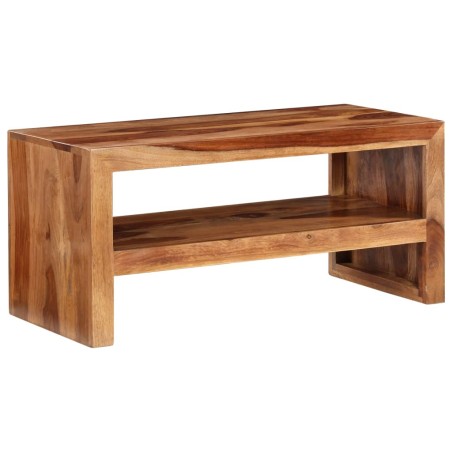 vidaXL Supporto TV Tavolino Laterale in Legno Massello di Sheesham