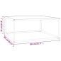 vidaXL Tavolino da Salotto Nero con Vetro Marmo Bianco 80x80x35 cm vidaXL Tavolino da Salotto Nero con Vetro Marmo Bianco 80x80x35 cm