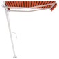 Tenda da Sole Retrattile Manuale 300x250 cm Arancione e Marrone