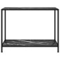 vidaXL Tavolo Consolle Nero 100x35x75 cm in Vetro Temperato vidaXL Tavolo Consolle Nero 100x35x75 cm in Vetro Temperato