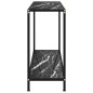 vidaXL Tavolo Consolle Nero 100x35x75 cm in Vetro Temperato vidaXL Tavolo Consolle Nero 100x35x75 cm in Vetro Temperato