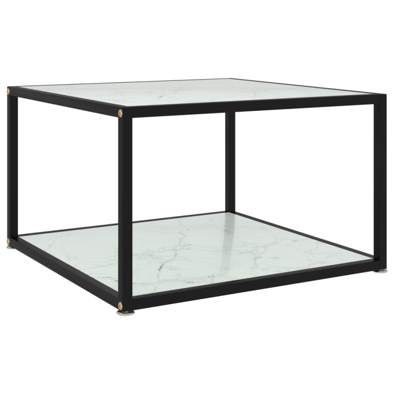 vidaXL Tavolino da Salotto Bianco 60x60x35 cm in Vetro Temperato vidaXL Tavolino da Salotto Bianco 60x60x35 cm in Vetro Temperato