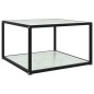 vidaXL Tavolino da Salotto Bianco 60x60x35 cm in Vetro Temperato vidaXL Tavolino da Salotto Bianco 60x60x35 cm in Vetro Temperato