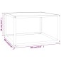 vidaXL Tavolino da Salotto Nero con Vetro Marmo Bianco 60x60x35 cm vidaXL Tavolino da Salotto Nero con Vetro Marmo Bianco 60x60x35 cm