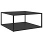 322893 vidaXL Coffee Table Black 80x80x35 cm Tempered Glass 322893 vidaXL Coffee Table Black 80x80x35 cm Tempered Glass
