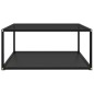 322893 vidaXL Coffee Table Black 80x80x35 cm Tempered Glass 322893 vidaXL Coffee Table Black 80x80x35 cm Tempered Glass