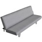 vidaXL Divano Letto Grigio Chiaro in Poliestere