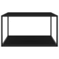 vidaXL Tavolino da Salotto Nero con Vetro Nero 90x90x50 cm vidaXL Tavolino da Salotto Nero con Vetro Nero 90x90x50 cm