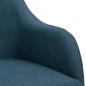 vidaXL Sedie da Pranzo 2 pz Blu in Tessuto vidaXL Sedie da Pranzo 2 pz Blu in Tessuto