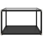 vidaXL Tavolino da Salotto Trasparente e Nero 60x60x35cm in Vetro Temperato vidaXL Tavolino da Salotto Trasparente e Nero 60x60x35cm in Vetro Temperato