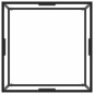 vidaXL Tavolino da Salotto Nero con Vetro Temperato 80x80x35 cm vidaXL Tavolino da Salotto Nero con Vetro Temperato 80x80x35 cm
