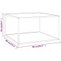 vidaXL Tavolino Nero con Vetro Bianco Marmorizzato 90x90x50 cm vidaXL Tavolino Nero con Vetro Bianco Marmorizzato 90x90x50 cm
