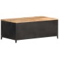 vidaXL Tavolino da Caffè 90x50x37 cm in Legno Massello di Mango Grezzo vidaXL Tavolino da Caffè 90x50x37 cm in Legno Massello di Mango Grezzo