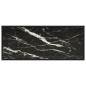 vidaXL Tavolino da Salotto Nero con Vetro Marmo Nero 120x50x35 cm vidaXL Tavolino da Salotto Nero con Vetro Marmo Nero 120x50x35 cm