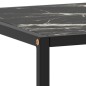 vidaXL Tavolino da Salotto Nero con Vetro Marmo Nero 120x50x35 cm vidaXL Tavolino da Salotto Nero con Vetro Marmo Nero 120x50x35 cm