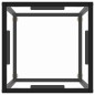 vidaXL Tavolino da Salotto Nero con Vetro Temperato 40x40x50 cm vidaXL Tavolino da Salotto Nero con Vetro Temperato 40x40x50 cm