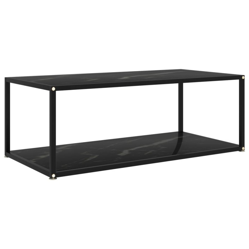 vidaXL Tavolino da Salotto Nero 100x50x35 cm in Vetro Temperato vidaXL Tavolino da Salotto Nero 100x50x35 cm in Vetro Temperato