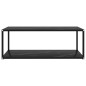 vidaXL Tavolino da Salotto Nero 100x50x35 cm in Vetro Temperato vidaXL Tavolino da Salotto Nero 100x50x35 cm in Vetro Temperato