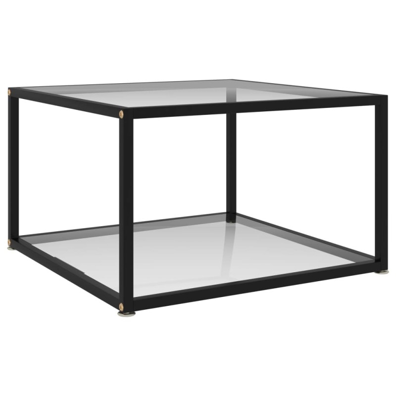 vidaXL Tavolino da Salotto Trasparente 60x60x35 cm in Vetro Temperato vidaXL Tavolino da Salotto Trasparente 60x60x35 cm in Vetro Temperato